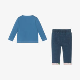 Guess-Girls Blue Jeans and Top Set | Childrensalon Outlet