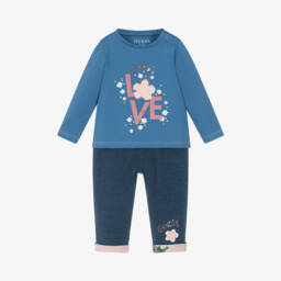 Guess-Girls Blue Jeans and Top Set | Childrensalon Outlet