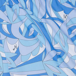 Guess-Girls Blue & White Viscose Dress | Childrensalon Outlet