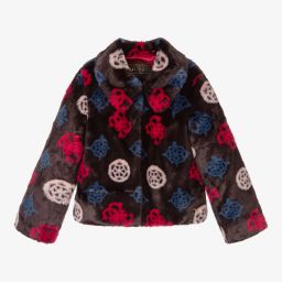 guess pink fur jacket