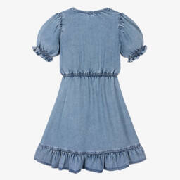 Guess-Girls Chambray Ruffle Sundress | Childrensalon Outlet