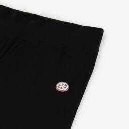 Guess-Girls Classic Black Stretch Leggings | Childrensalon Outlet