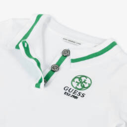 Guess-Классический белый трикотажный топ для девочек | Childrensalon Outlet