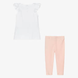 Guess-Girls Coral Leggings & Flutter Top Set | Childrensalon Outlet