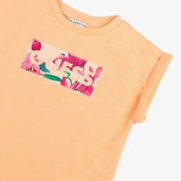 Guess-Girls Cotton Comfort Orange Frock | Childrensalon Outlet