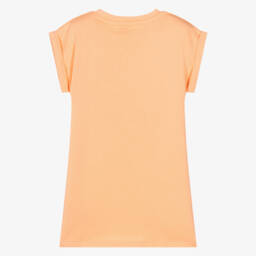 Guess-Girls Cotton Comfort Orange Frock | Childrensalon Outlet