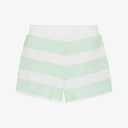 Guess-شورت مخطط أخضر دافئ للبنات | Childrensalon Outlet