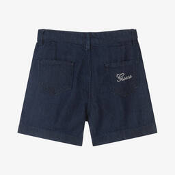 Guess-Girls Dark Blue Denim Shorts | Childrensalon Outlet