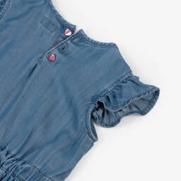 Guess-Girls Denim Blue Frill Frock | Childrensalon Outlet