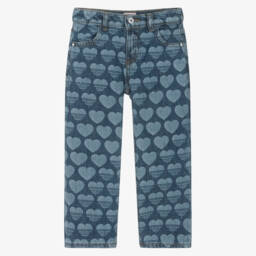 Guess-Girls Denim Charm Heart Jeans | Childrensalon Outlet