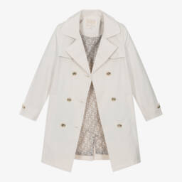 Guess-Girls' Elegant Ivory Overcoat | Childrensalon Outlet