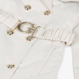 Guess-Girls' Elegant Ivory Overcoat | Childrensalon Outlet