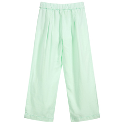 Guess-Girls Green Wide Leg Trousers | Childrensalon Outlet