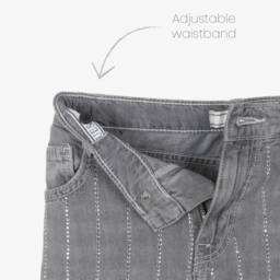 Guess-جينز دنيم بديامونتي لون رمادي للبنات | Childrensalon Outlet