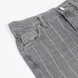 Guess-جينز دنيم بديامونتي لون رمادي للبنات | Childrensalon Outlet