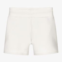Guess-Girls Ivory Cotton Shorts | Childrensalon Outlet