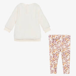 Guess-Girls Ivory Floral Outfit Set | Childrensalon Outlet