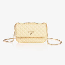Guess-Girls Ivory Quilted Shoulder Bag (18cm) | Childrensalon Outlet