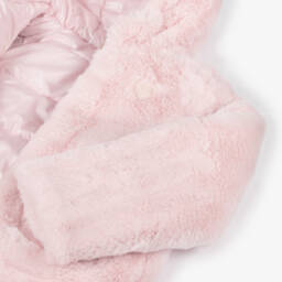 Guess-Girls Pale Pink Reversible Coat | Childrensalon Outlet