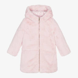 Guess-Girls Pale Pink Reversible Coat | Childrensalon Outlet