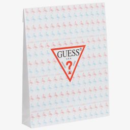 Guess-Girls Pink Cotton Babysuit Set | Childrensalon Outlet