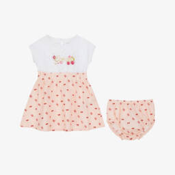 Guess-Розовый хлопковый ансамбль с вишнями для девочек | Childrensalon Outlet