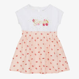 Guess-Розовый хлопковый ансамбль с вишнями для девочек | Childrensalon Outlet