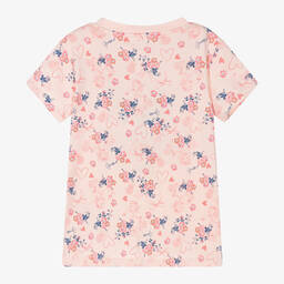 Guess-Girls Pink Cotton Floral T-Shirt | Childrensalon Outlet