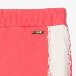 Guess-جوغرز قطن لون زهري فاقع للبنات | Childrensalon Outlet