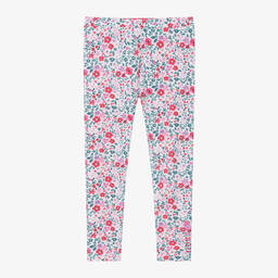 Guess-Girls Pink Cotton Reversible Leggings | Childrensalon Outlet