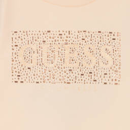 Guess-سويتشيرت قطن لون زهري للبنات | Childrensalon Outlet
