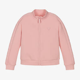 Guess-Розовый хлопковый топ на молнии для девочек | Childrensalon Outlet