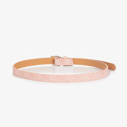 Guess-Girls Pink Faux Leather 4g Belt | Childrensalon Outlet