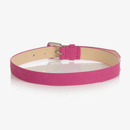 Guess-Girls Pink Faux Leather Logo Belt | Childrensalon Outlet