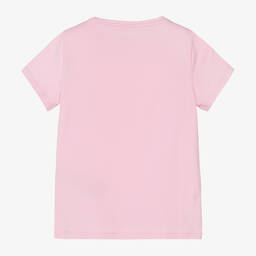 Guess-Girls Pink Floral Cotton T-Shirt | Childrensalon Outlet