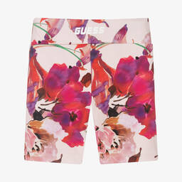 Guess-Розовые велосипедные шорты с цветами | Childrensalon Outlet