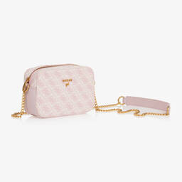 Guess-Girls Pink Jacquard Shoulder Bag (19cm) | Childrensalon Outlet