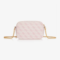 Guess-Girls Pink Jacquard Shoulder Bag (19cm) | Childrensalon Outlet