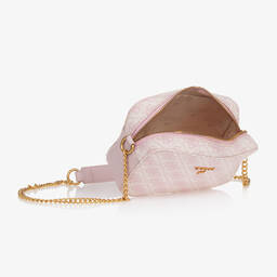 Guess-Girls Pink Jacquard Shoulder Bag (19cm) | Childrensalon Outlet
