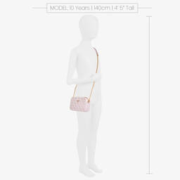 Guess-Girls Pink Jacquard Shoulder Bag (19cm) | Childrensalon Outlet