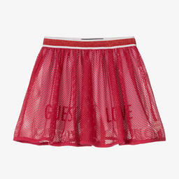 Guess-Girls Pink Mesh Skirt | Childrensalon Outlet