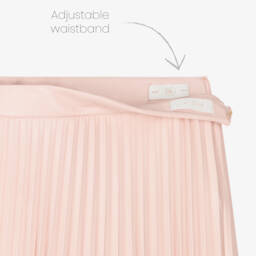 Guess-Girls Pink Pleated Faux Leather Skirt | Childrensalon Outlet