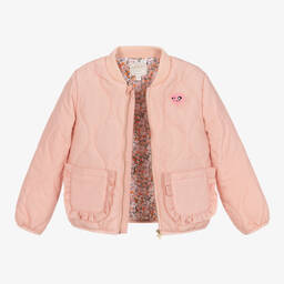 Guess-Girls Pink Quilted Jacket | Childrensalon Outlet