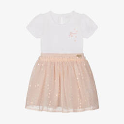 Guess-Girls Pink Sparkle Tulle Ensemble | Childrensalon Outlet