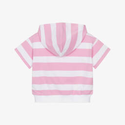 Guess-Хлопковая толстовка в розовую полоску для девочек | Childrensalon Outlet