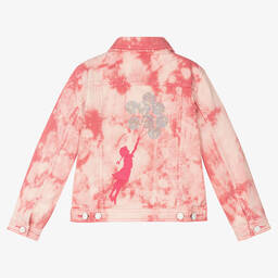 Guess-جاكيت قطن دنيم لون زهري للبنات | Childrensalon Outlet