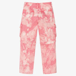 Guess-Girls Pink Tie-Dye Banksy Denim Jeans | Childrensalon Outlet