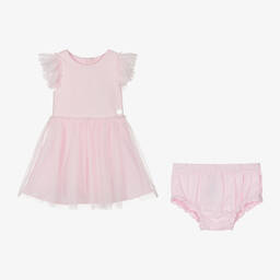 Guess-Girls Pink Tulle Dress | Childrensalon Outlet
