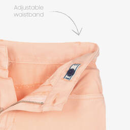 Guess-Girls Pink Wide-Leg Twill Jeans | Childrensalon Outlet