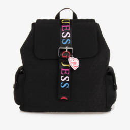 Guess-Черный стеганый рюкзак для девочек (30см) | Childrensalon Outlet